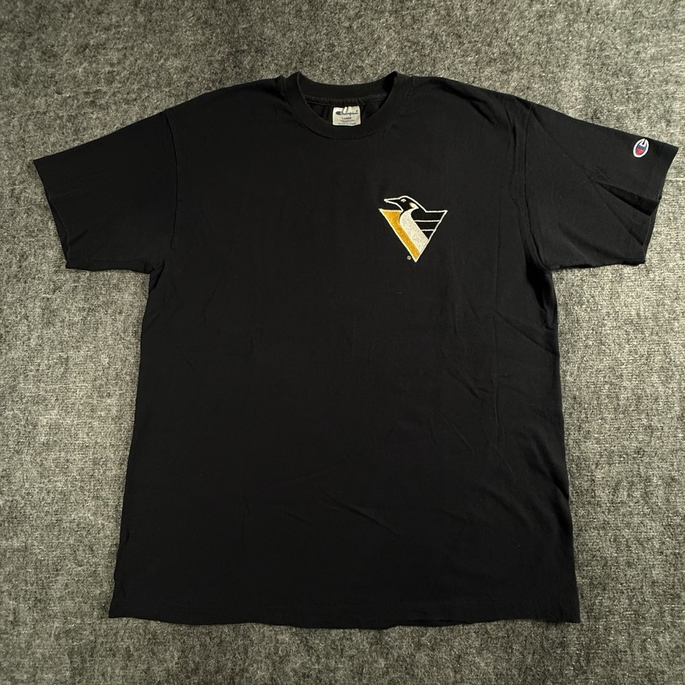 Vintage 90s Champion Pittsburgh Penguins Shirt Mens Large Embroidered "Robopen"